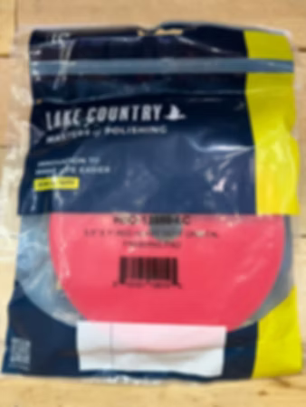 Lake country HDO Red heavy duty finishing pad 5.5”x1”