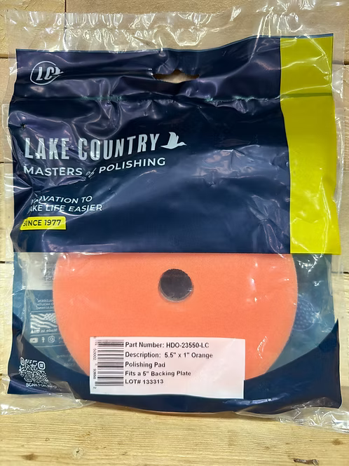 Lake country HDO medium orange pad 5.5”x1”